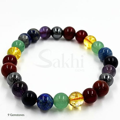9 Chakra Natural Stone Bracelet | 9 Gemstone Bracelet