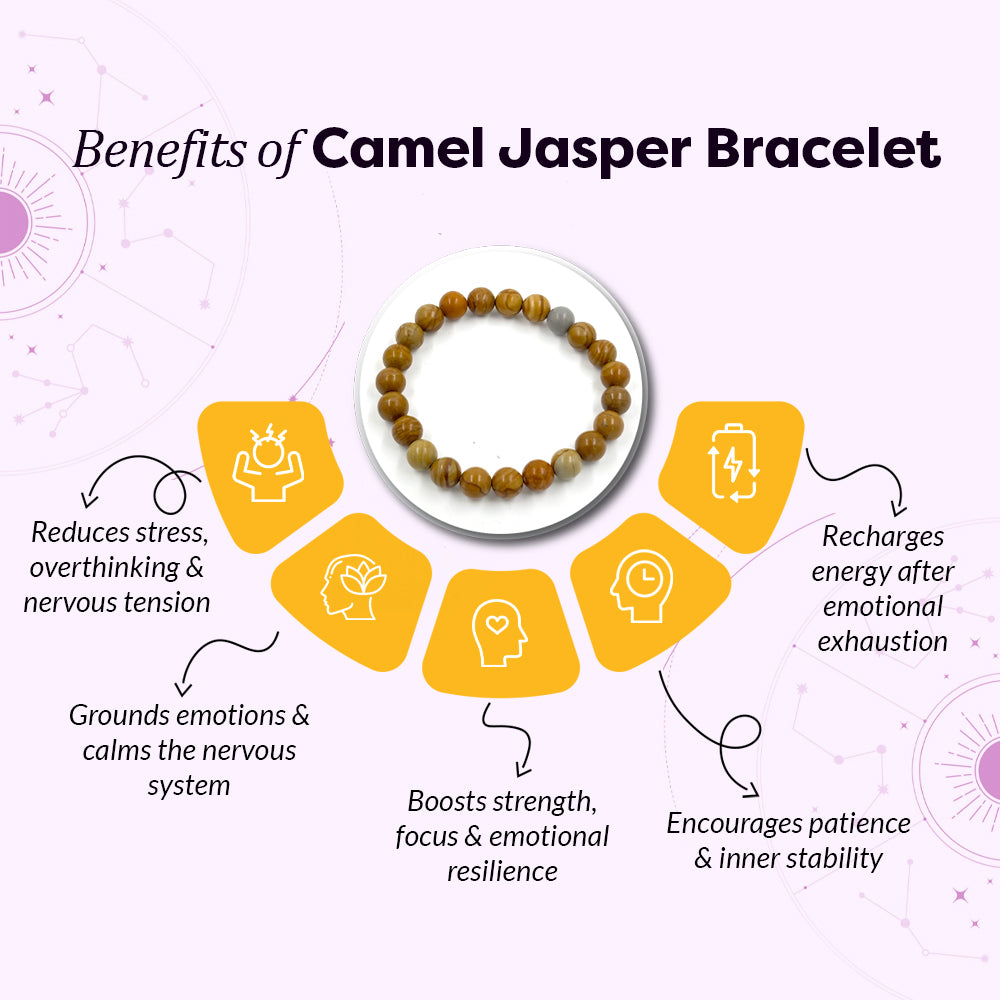 Natural Camel Jasper Chalcedony Bracelet