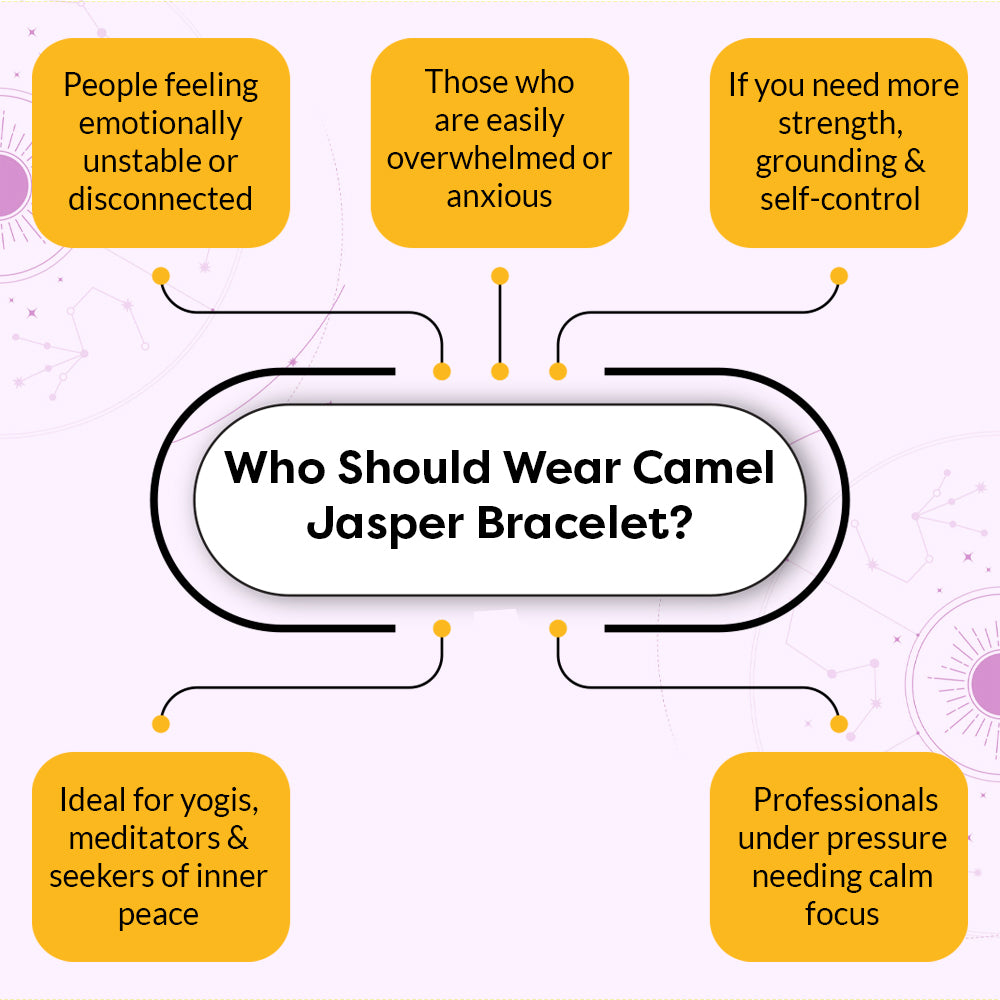 Natural Camel Jasper Chalcedony Bracelet