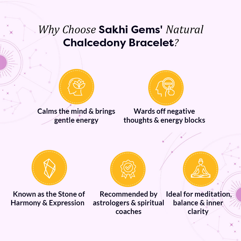 Natural Chalcedony Bracelet