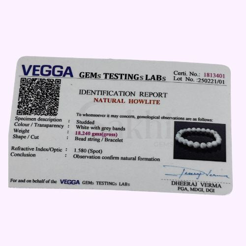 Natural Howlite Bracelet