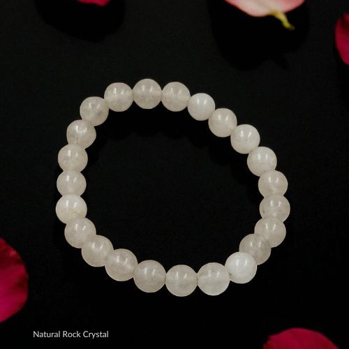 Natural Rock Crystal Bracelet for Clarity & Healing