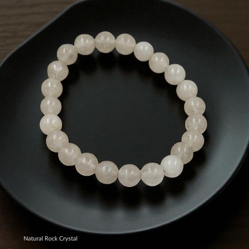 Natural Rock Crystal Bracelet for Clarity & Healing