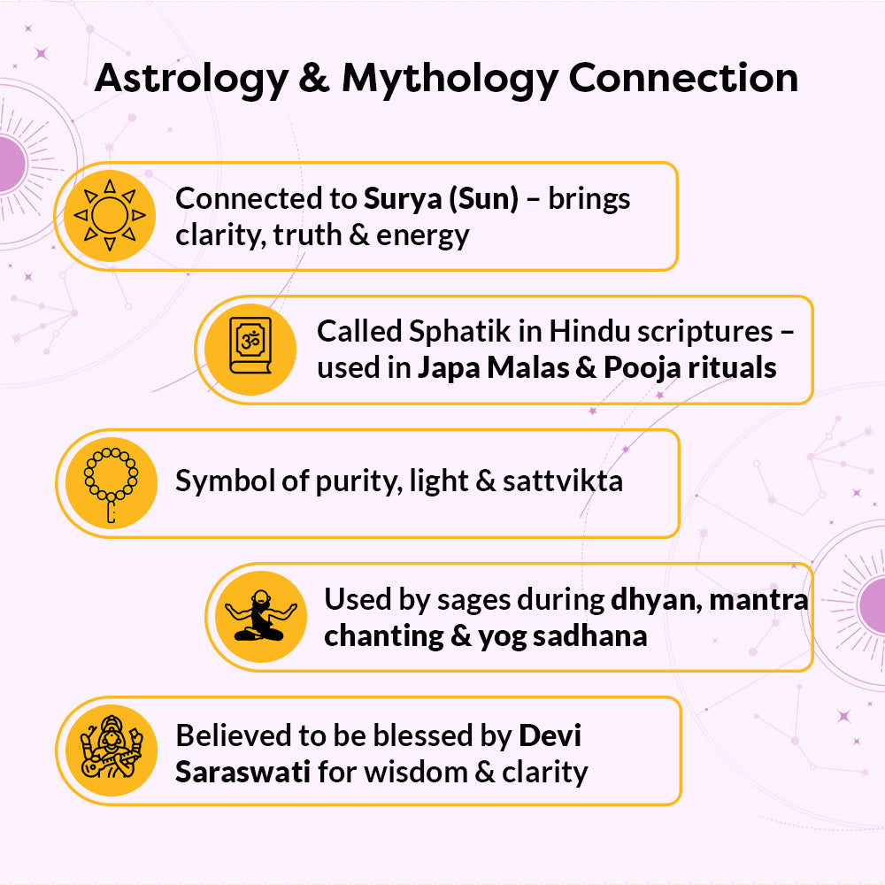 Natural Rock Crystal Bracelet for Clarity & Healing