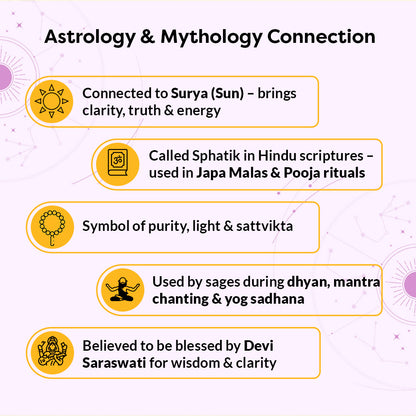 Natural Rock Crystal Bracelet for Clarity & Healing