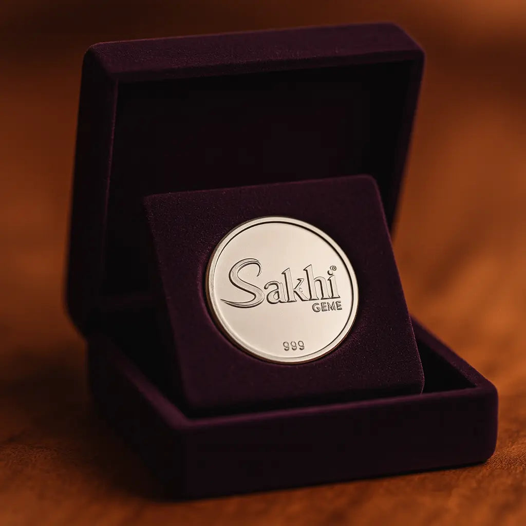 Silver Coin | 999 Pure Silver | Sakhi Jewellers