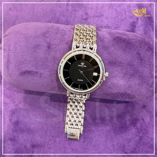 Men's Round Dial 925 Silver Watch