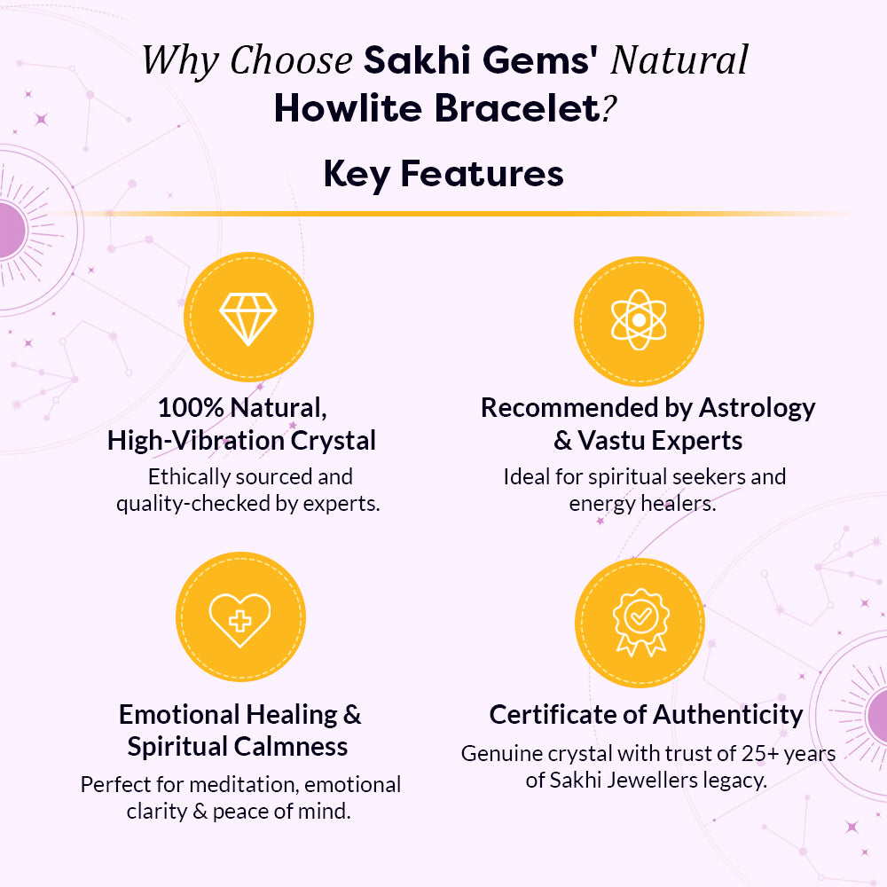 Natural Howlite Bracelet