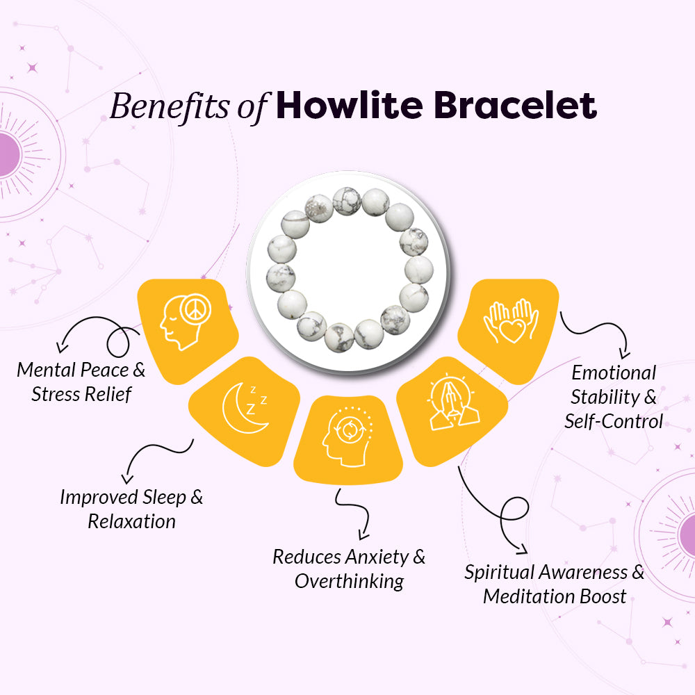 Natural Howlite Bracelet