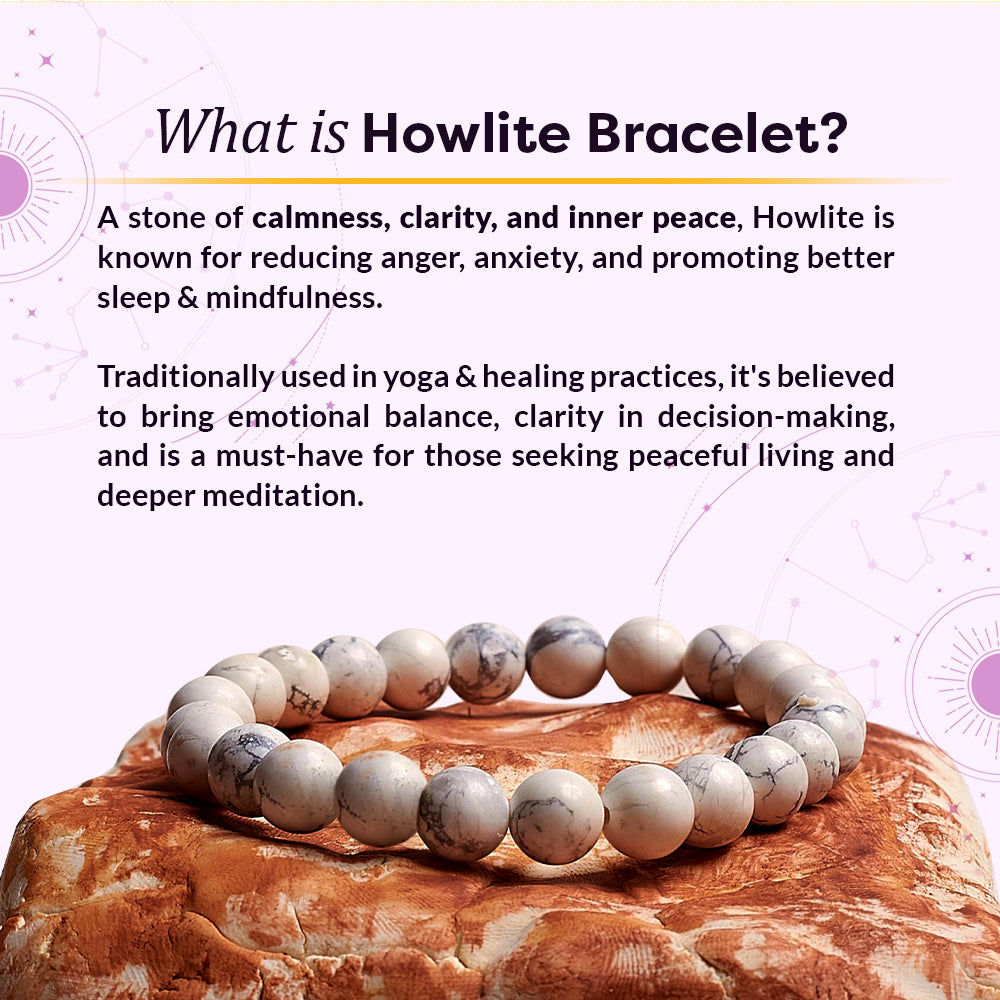 Natural Howlite Bracelet